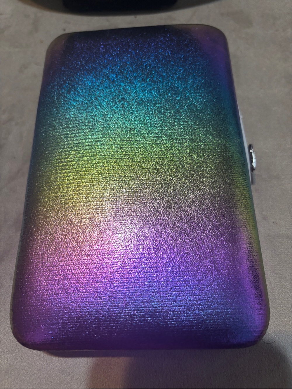 18pc Manicure Set With Iridescent Rainbow Case